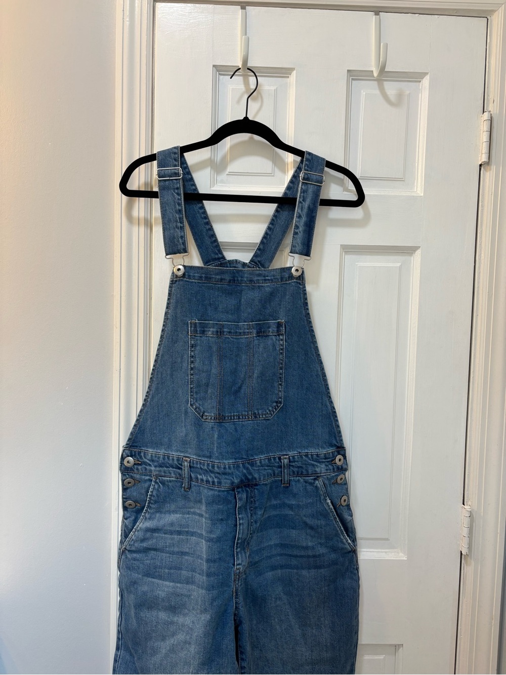 Classic Blue Denim Overall Shorts - Mens Large - Picture 3 of 10